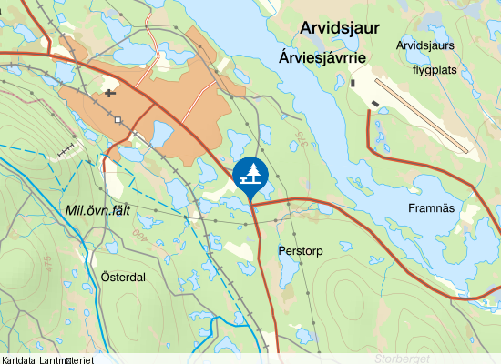 Yttersttjärnen på kartan