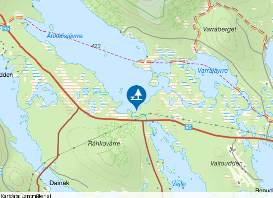 Badplats på kartan