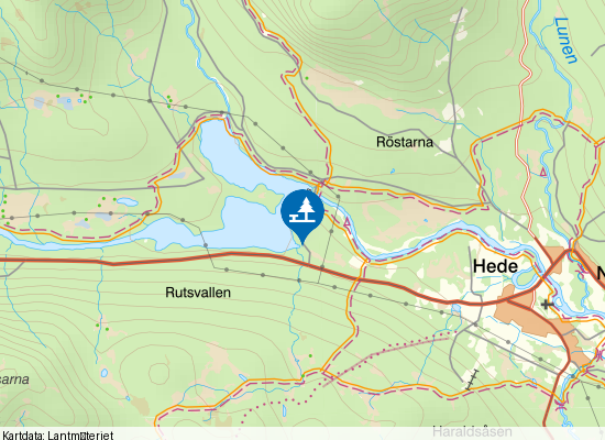 Hede Badplats på kartan