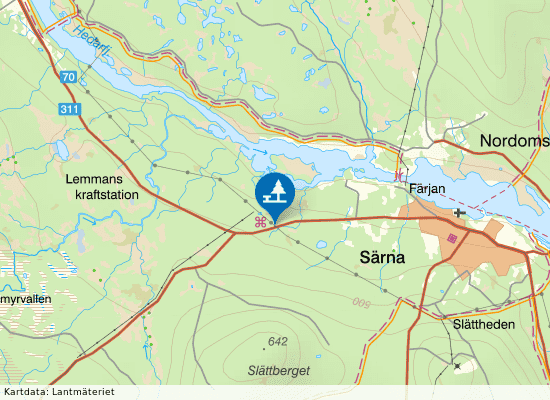 Lomkällan på kartan