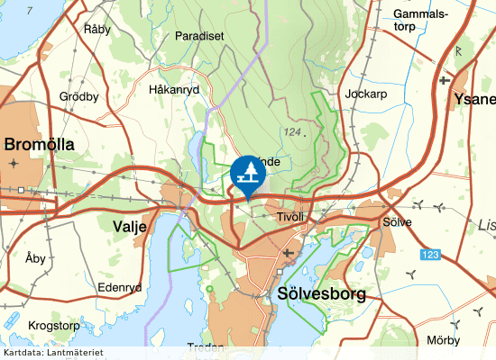 Sölvesborg på kartan