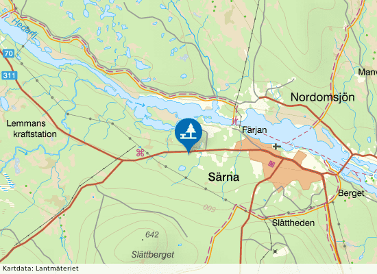 Lomkällan på kartan