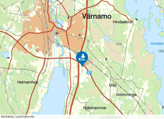 Värnamo på kartan