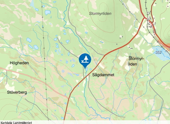 Badsågen på kartan