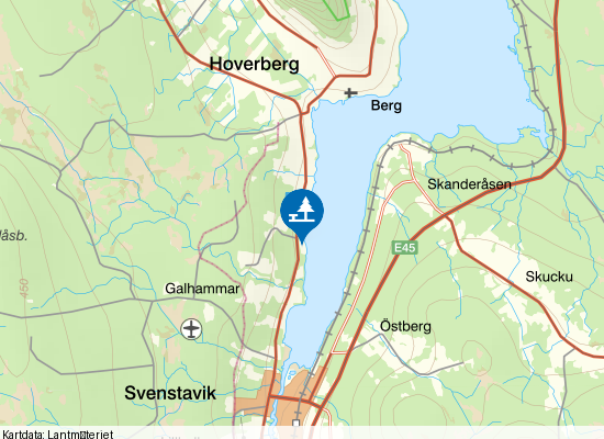 Bergsviken på kartan