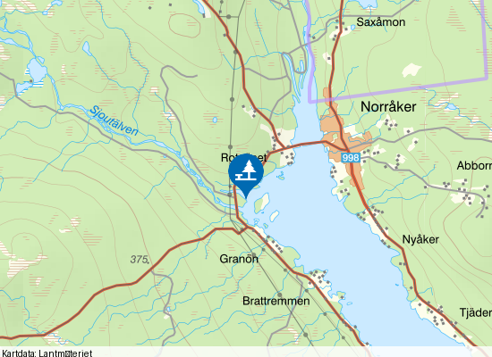 Friarudden på kartan