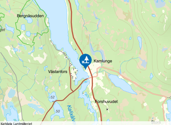 Kamlunge på kartan