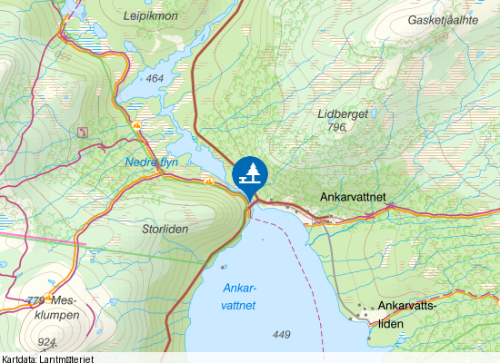 Korallgrottan på kartan