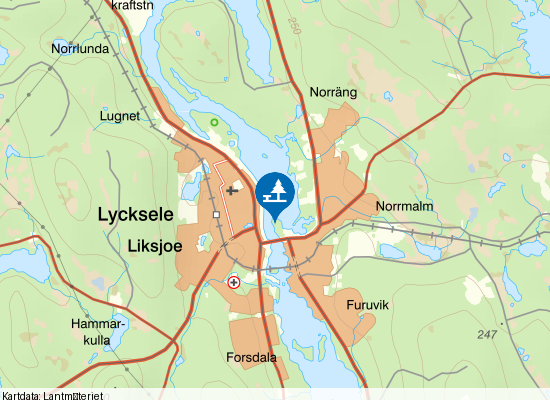 Korpberget på kartan