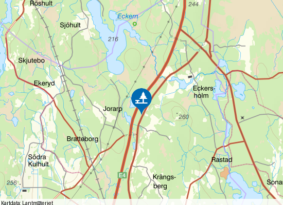 Krängsberg på kartan