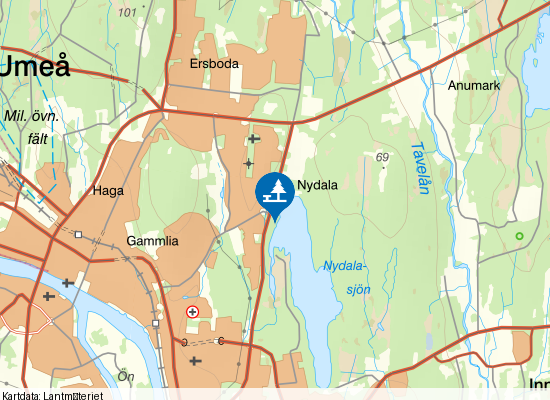 Mariestrand på kartan