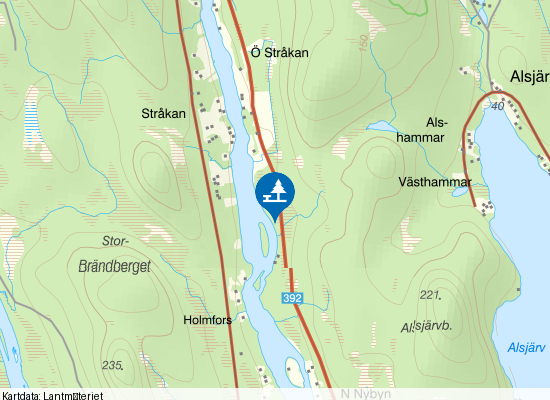 Ö Stråkan på kartan