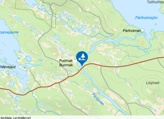 Pärlälven på kartan