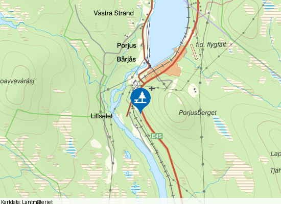 Porjus på kartan