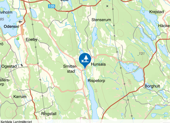 Ramgärde kanotuthyrning på kartan