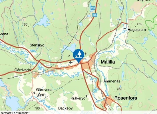 Rastplats Atlanten på kartan