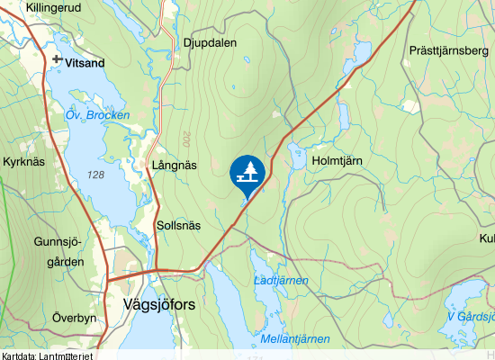 Rastplats Mjögtjärn på kartan