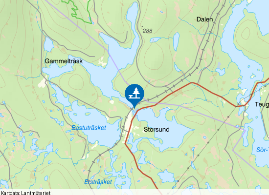Rastplats Storsund på kartan