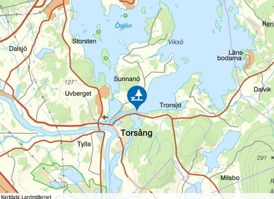 Rastplats Truten på kartan