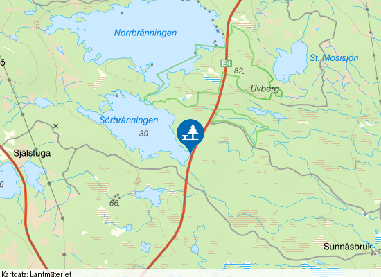 Sörbränningen på kartan