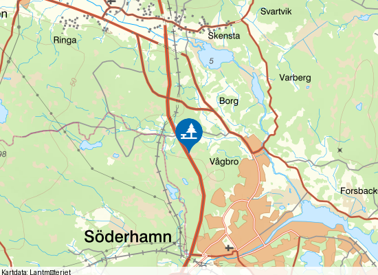 Styvje södra på kartan