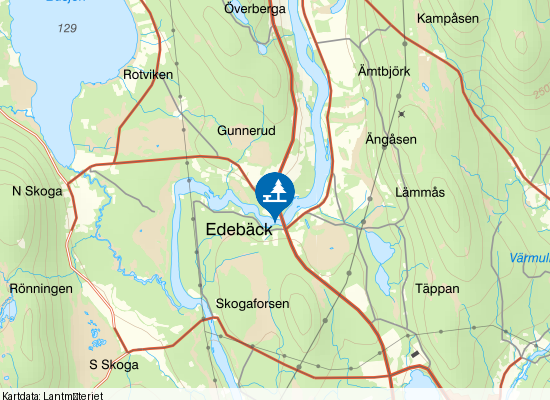 Klarälven rastplats på kartan
