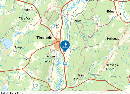 Timmele på kartan