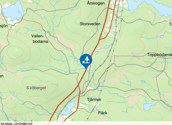 Rastplats E4 på kartan