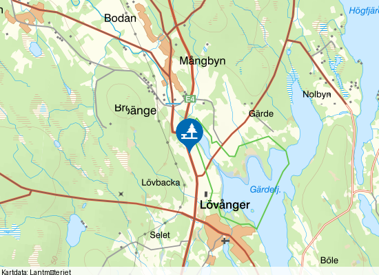 Gärdefjärden på kartan