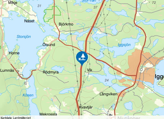 Iggesund på kartan
