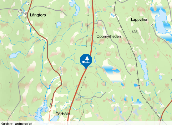 Töre Norra E10 på kartan
