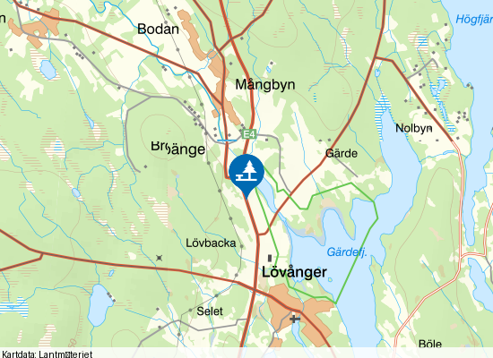 Gärdefjärden på kartan