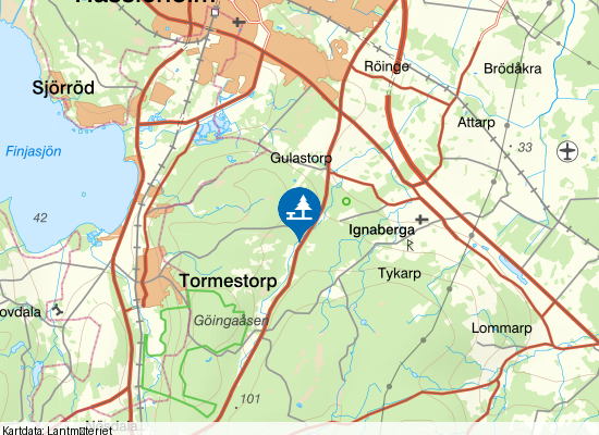Eneberg på kartan
