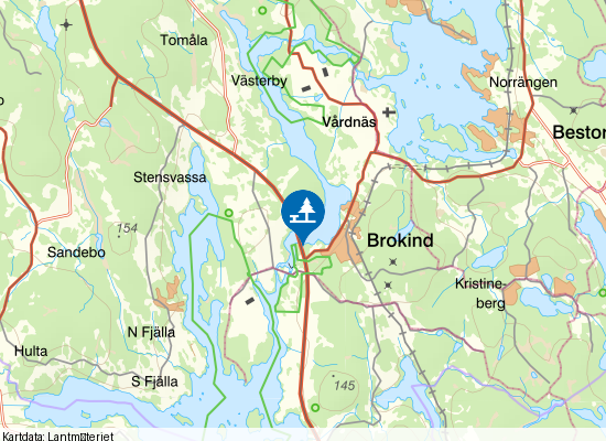 Brokinds Naturreservat på kartan