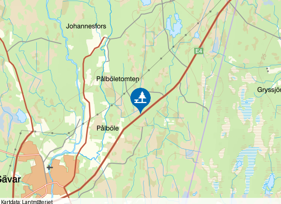 Sävar Norr på kartan