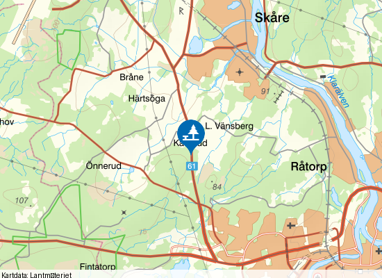 I2-skogen på kartan