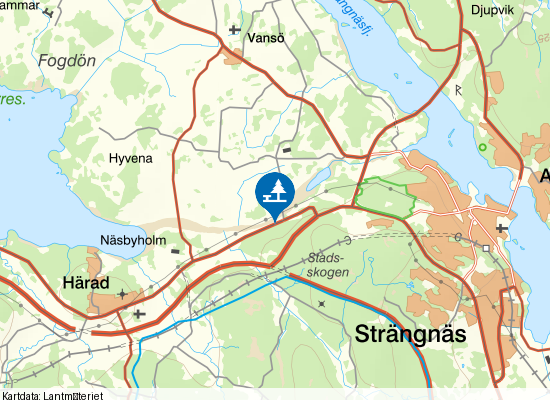Strömsnäs på kartan