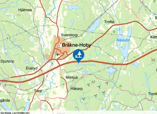 Salsjön på kartan