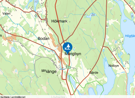 Mångbyn på kartan