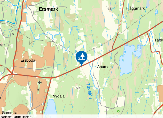 Anumark på kartan