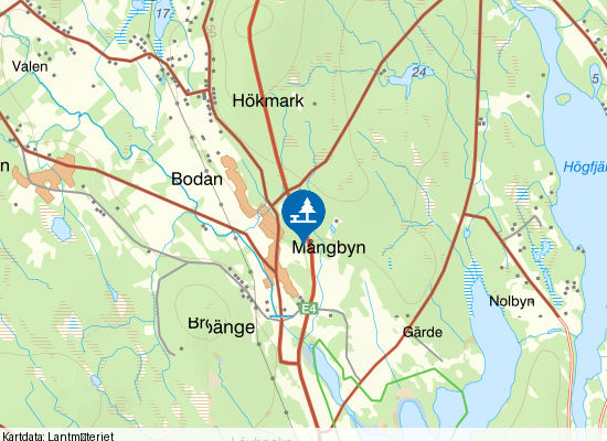 Mångbyn på kartan