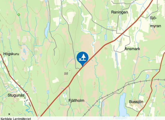 Lill-Åmyran på kartan