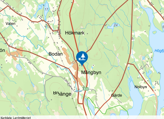 Mångbyn på kartan
