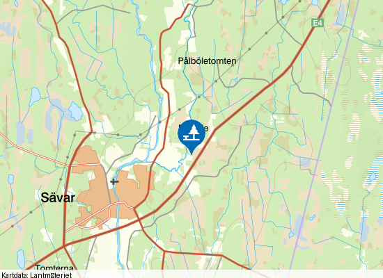 Sävar Norr på kartan