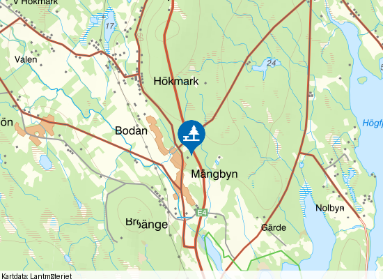 Mångbyn på kartan