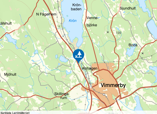 Stångån på kartan