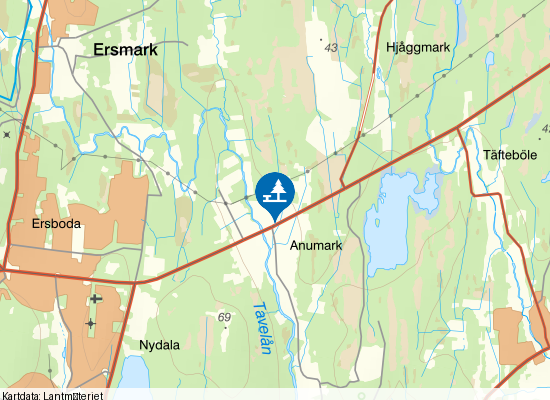 Anumark på kartan