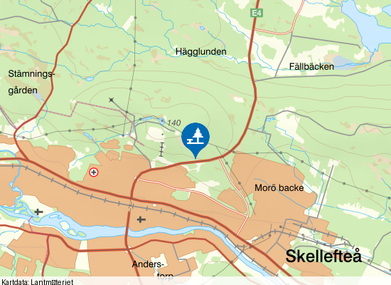 Solbacken på kartan