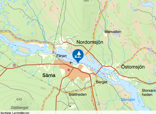 Österdalälven på kartan