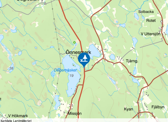 Degerträsket på kartan